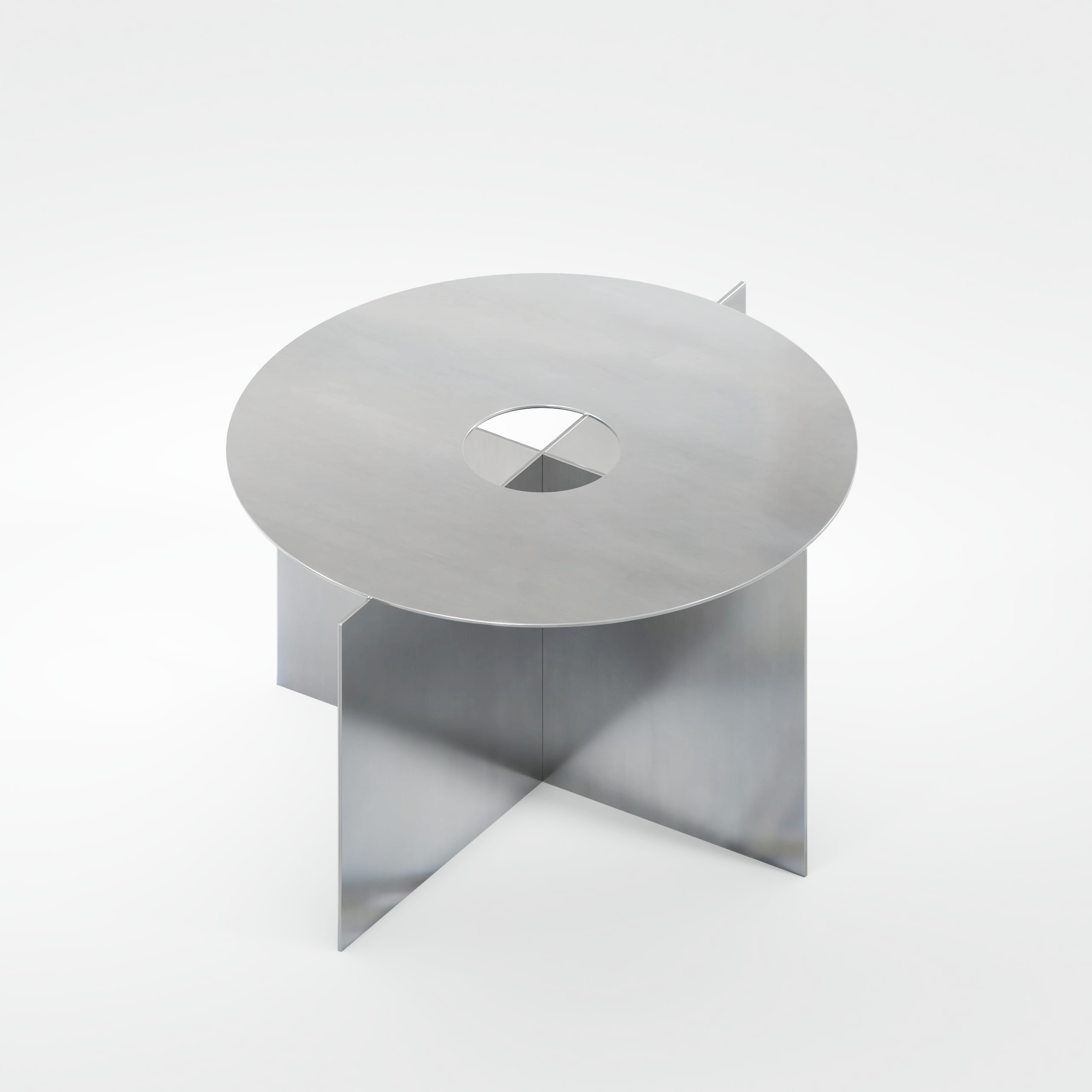 Disc Table Aluminium