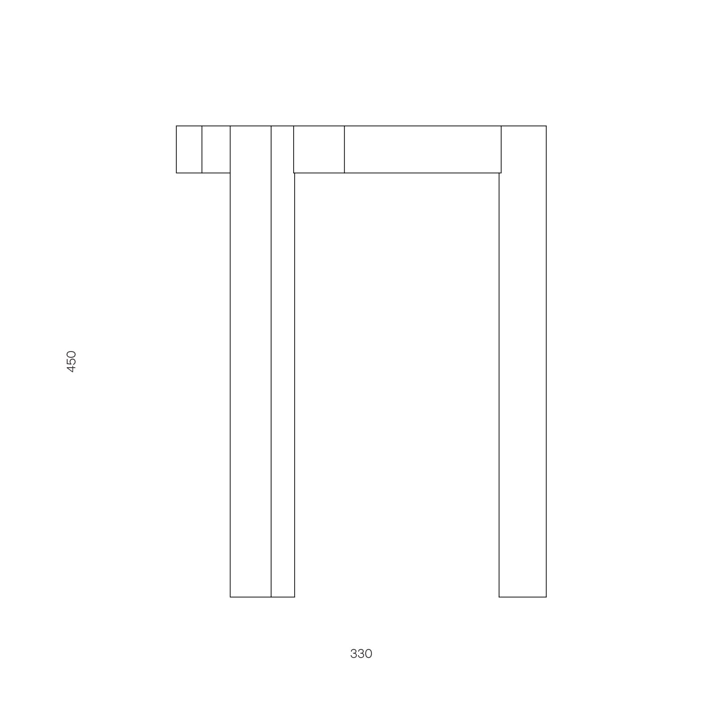 AYO Stool oiled solid oak