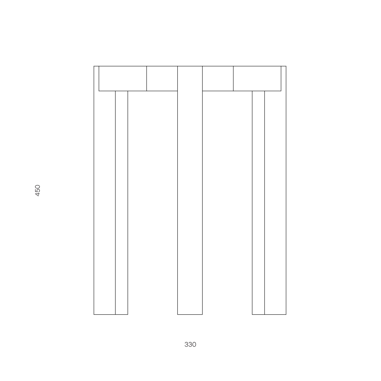 AYO Stool oiled solid oak