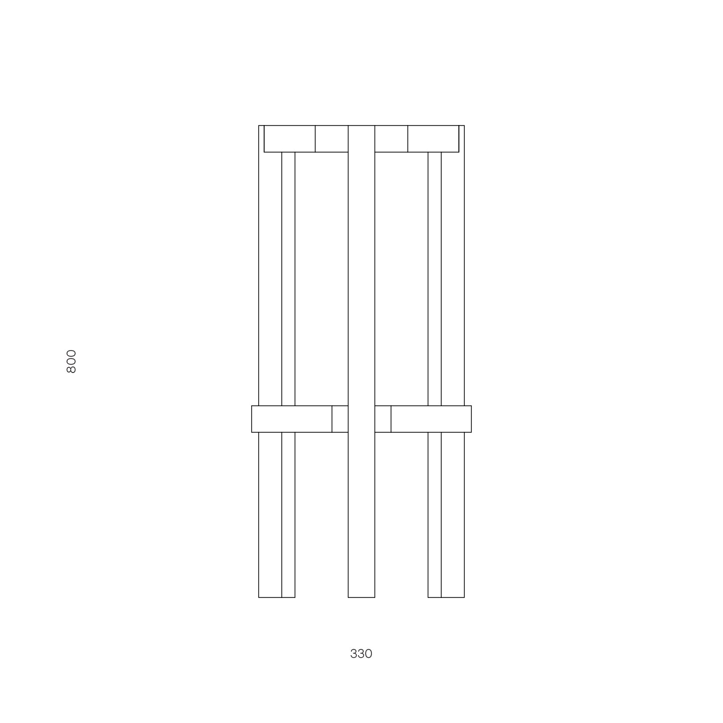 Ayo Barstool 650 grey