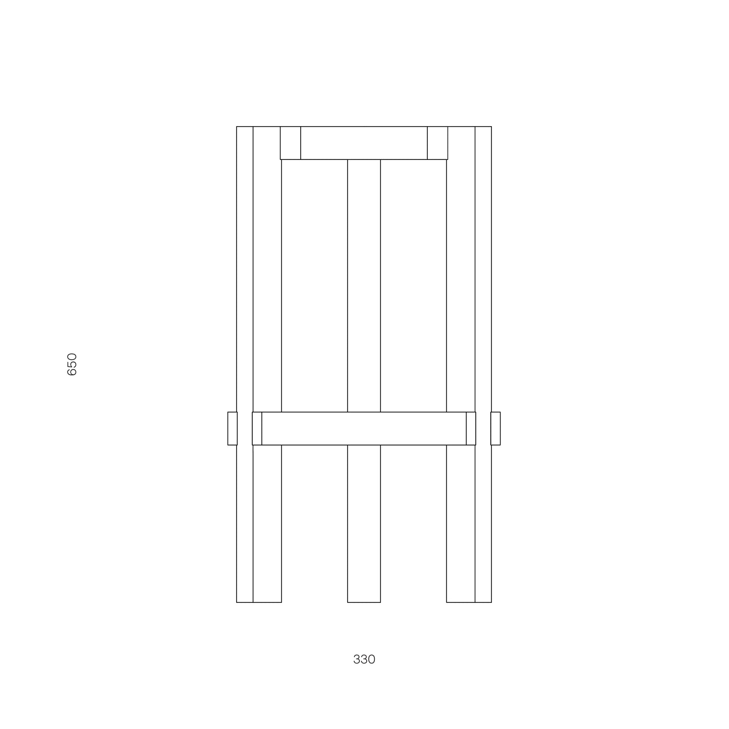 Ayo Barstool 650 black