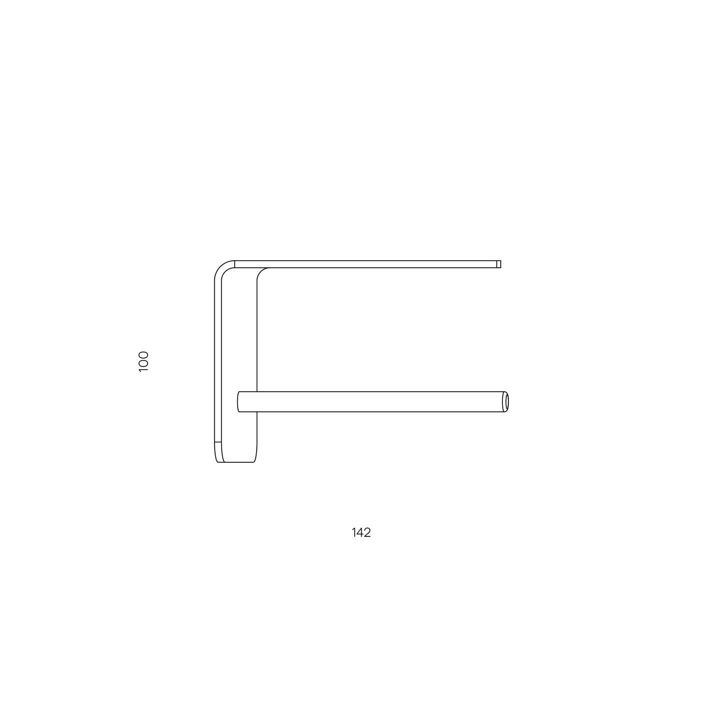 Paper Roll Holder brushed