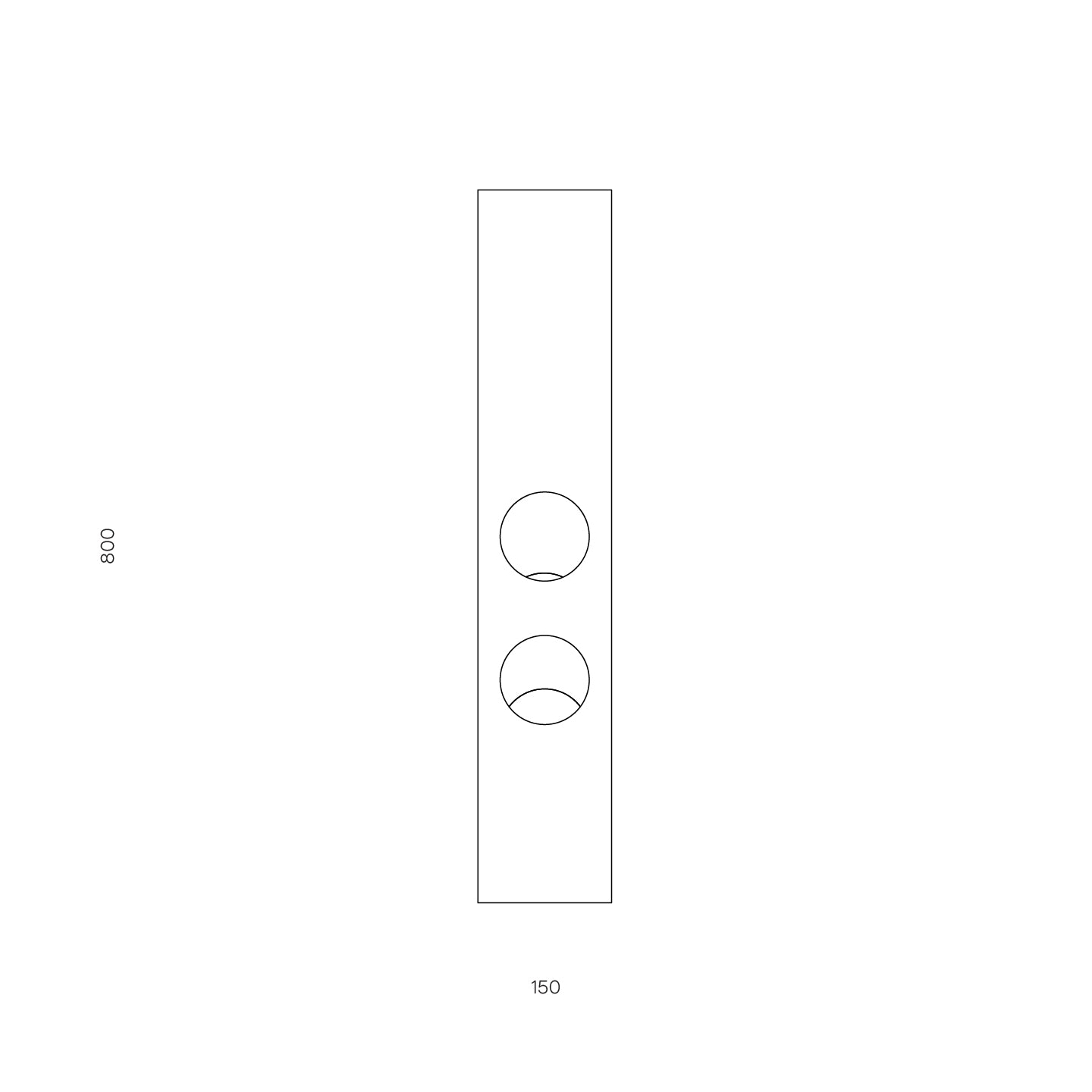 Tower Vase raw aluminium