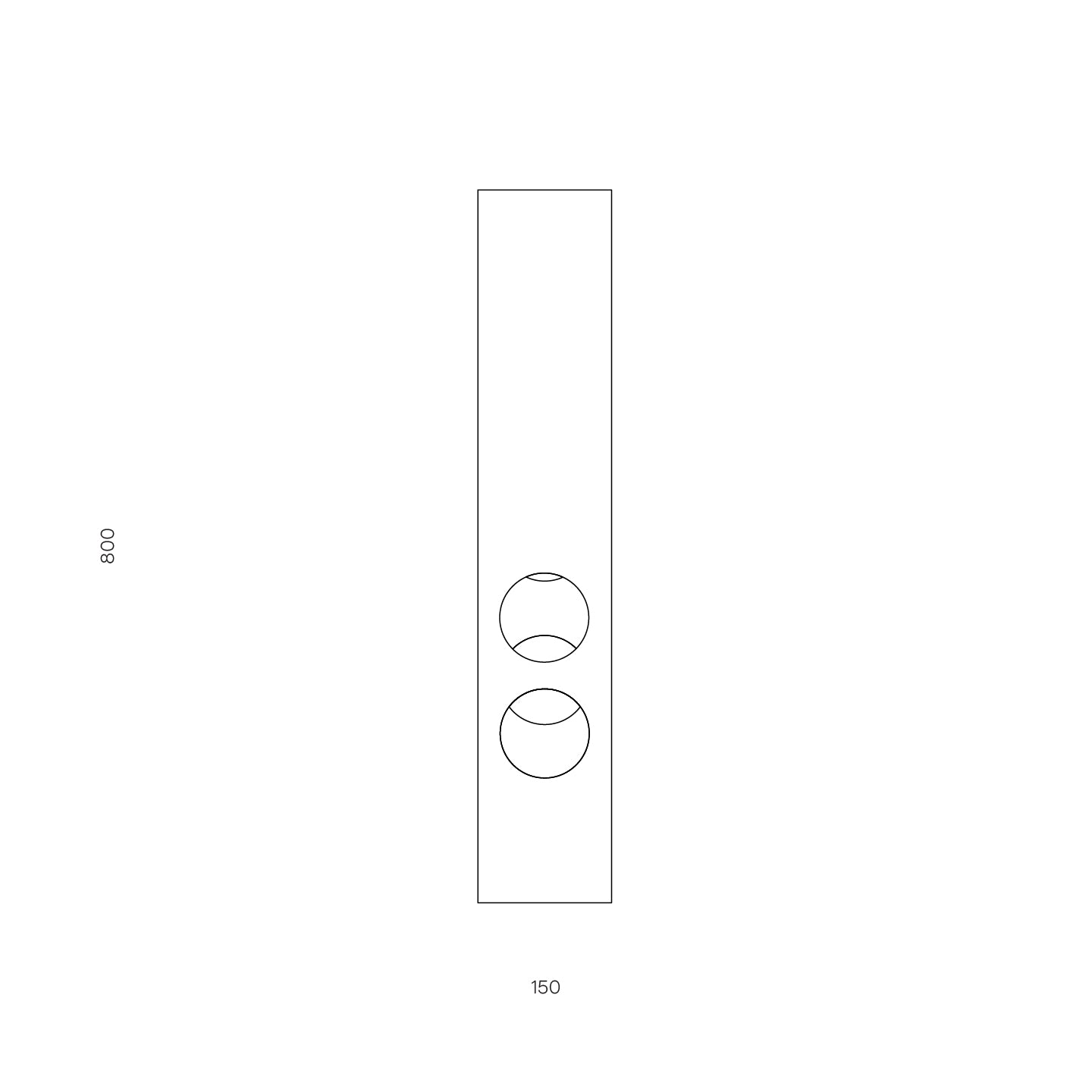 Tower Vase raw aluminium
