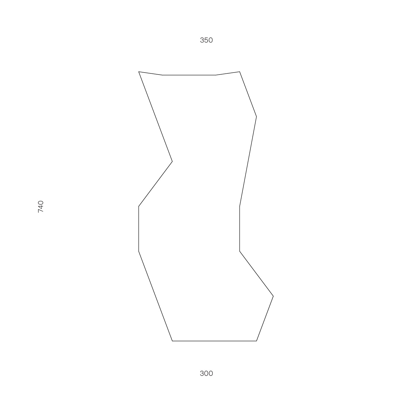 Table Console Deep Black Quartz