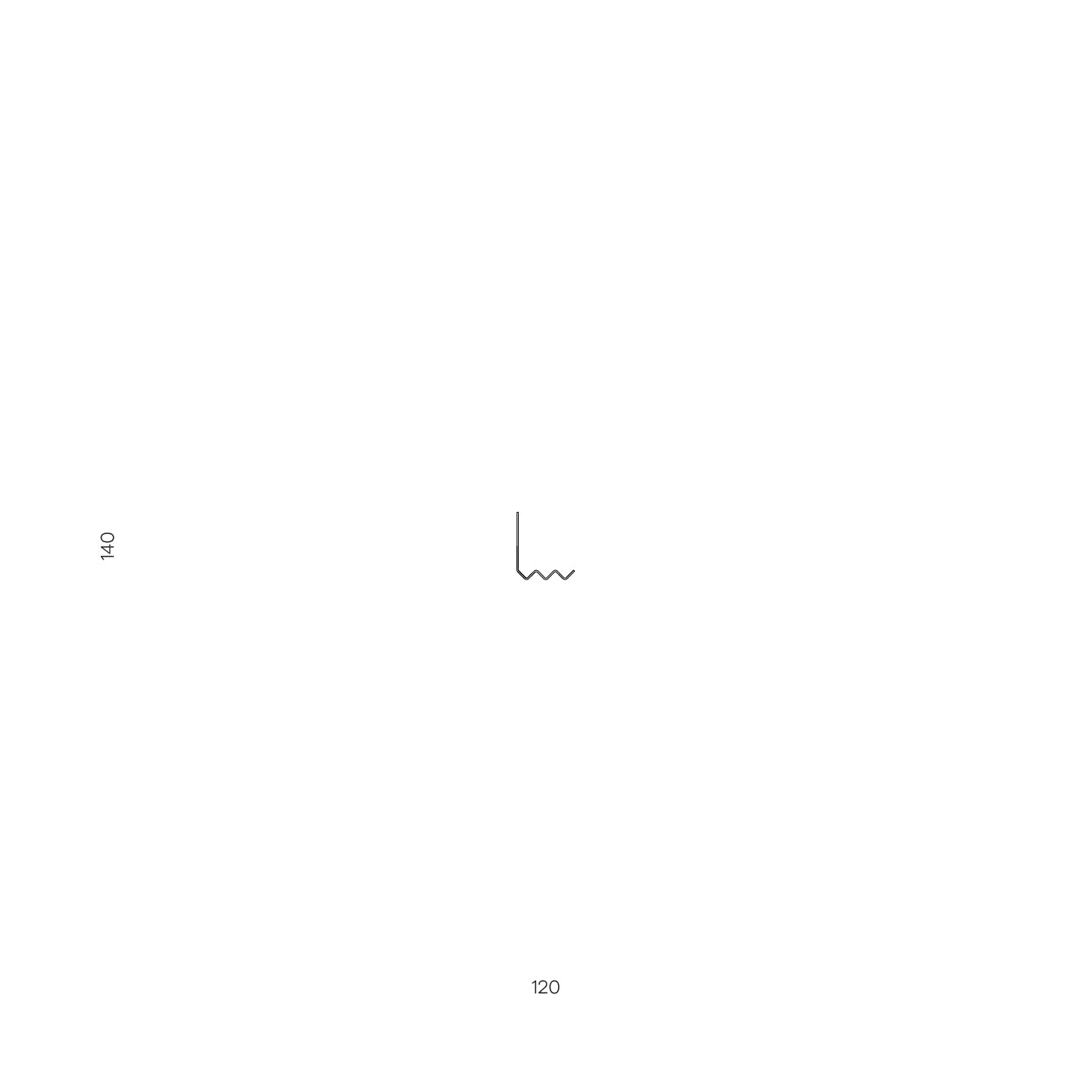 Catastrophe Shelve 1200mm/ 120mm staubgrau