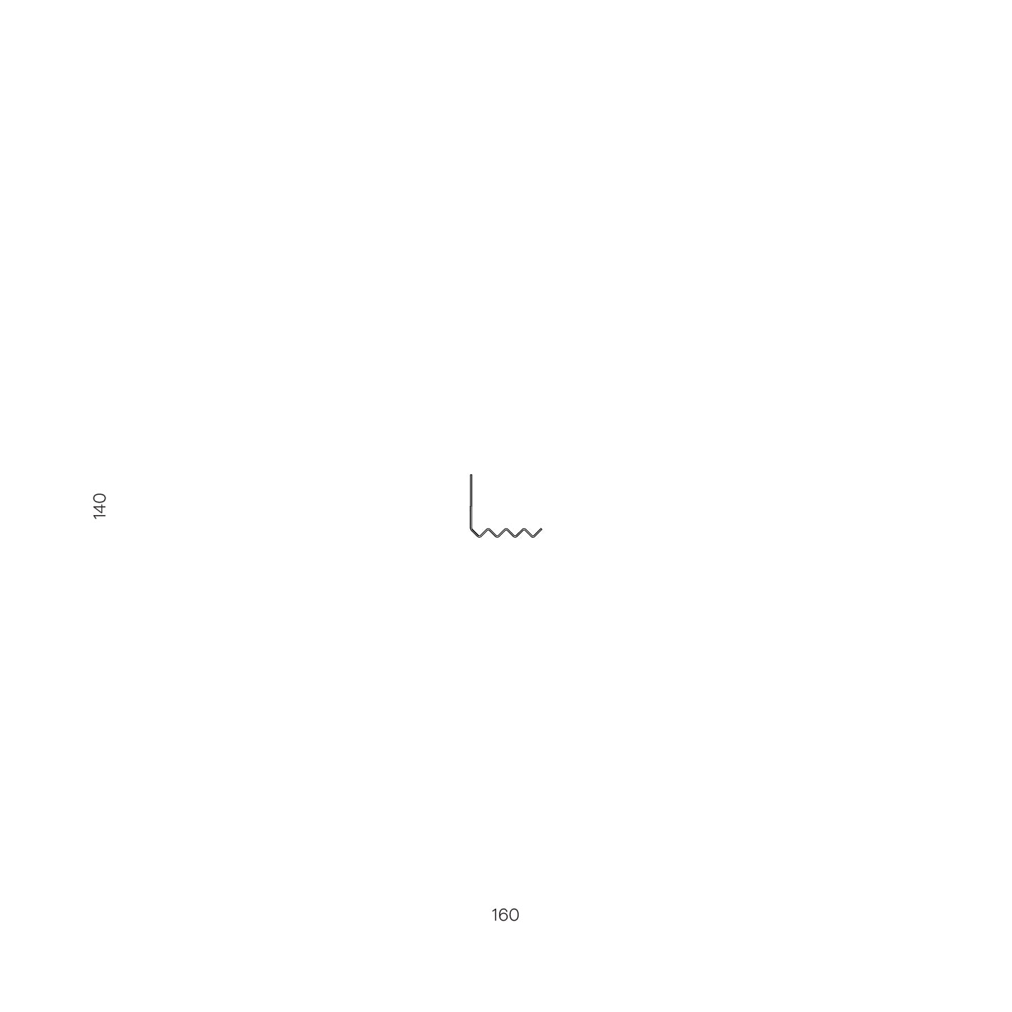 Catastrophe Shelve 1200mm/ 160mm staubgrau