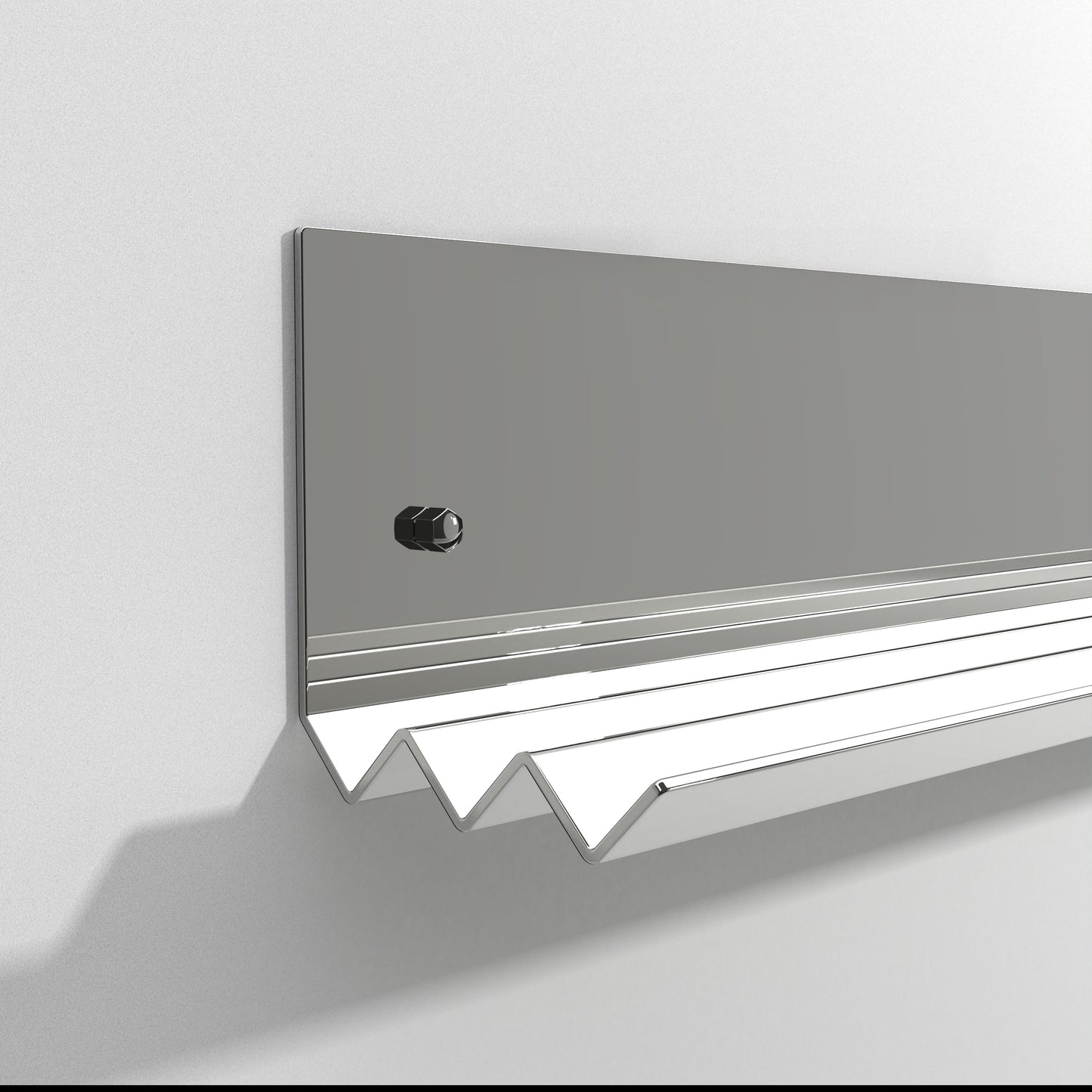 Catastrophe Shelve 1200mm/ 120mm high-polished