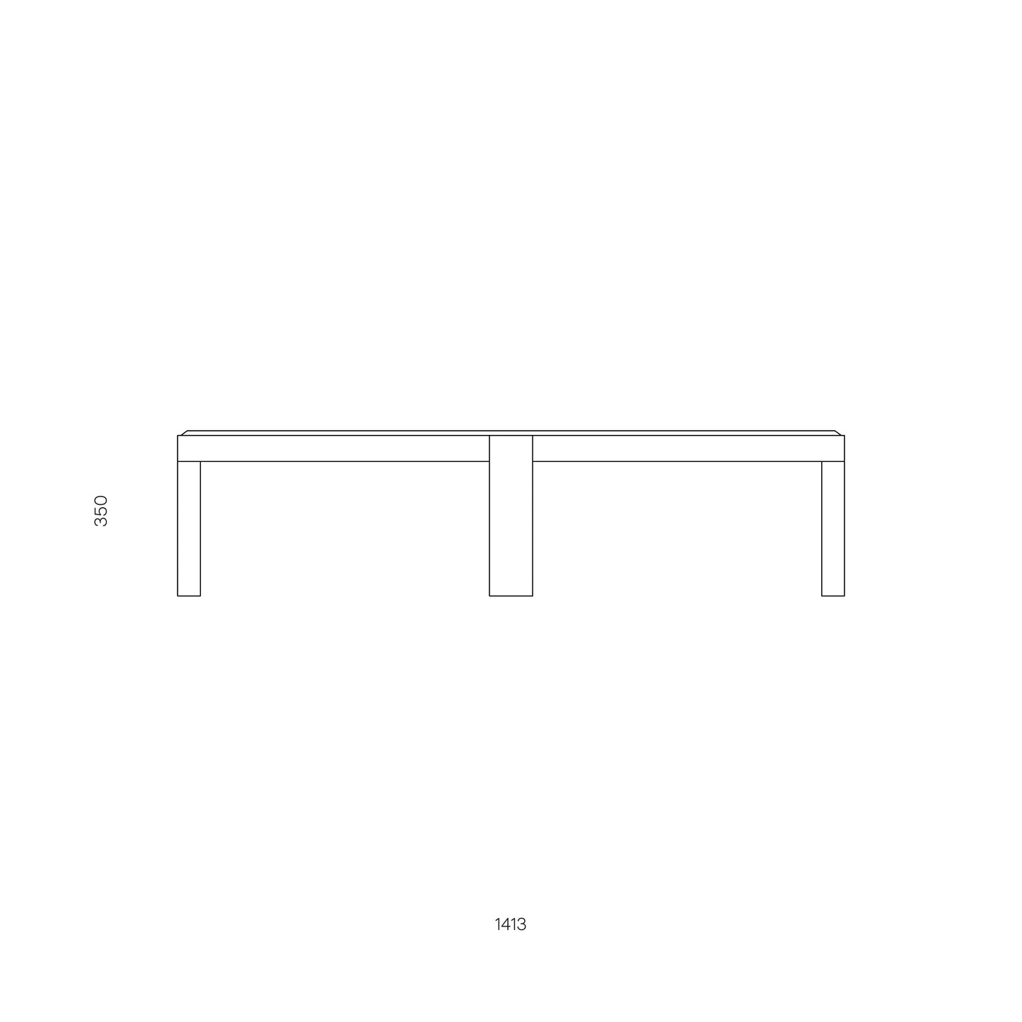 Iso Coffeetable L grey