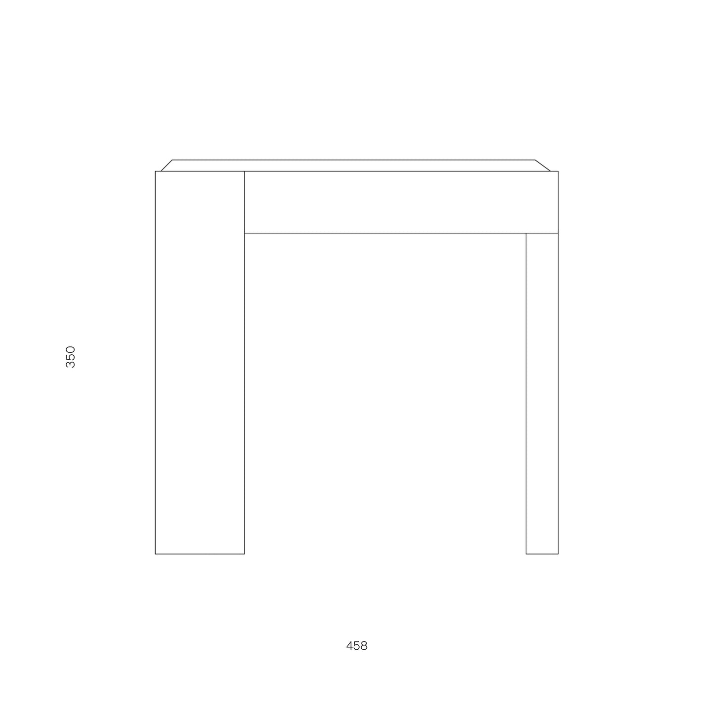 Iso Coffeetable S black